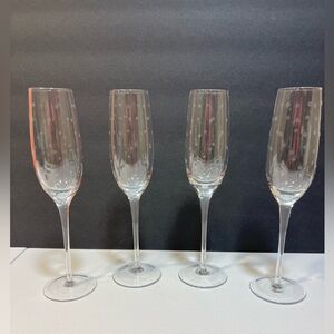 Kate Spade Lennox Fluted Larabee Dot Champagne Flutes